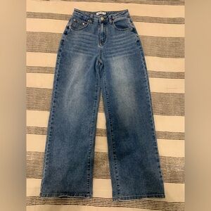 High Waisted Straight Leg Jeans